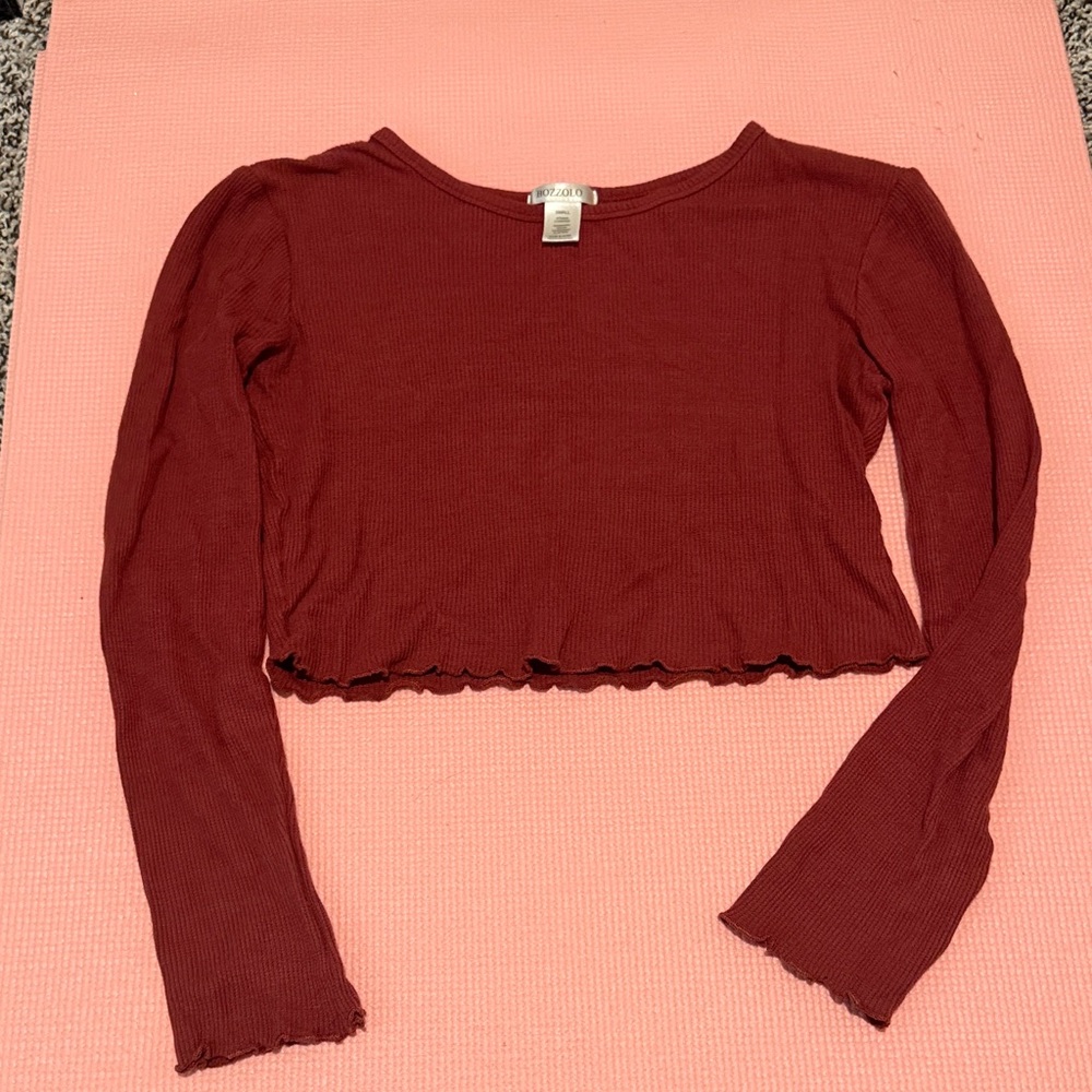 Bozzolo Long Sleeve Crop Top